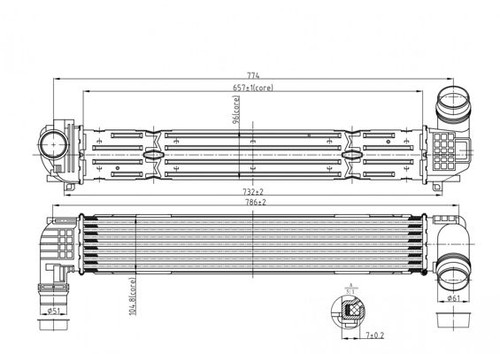 Hart 614 230 ladeluftkühler - 614,