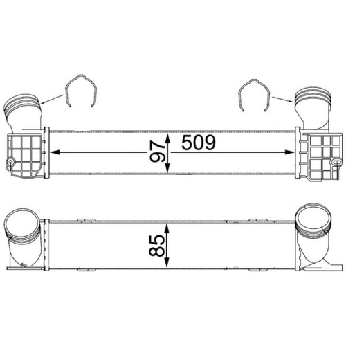 Ladeluftkühler mahle 146 - mahle,