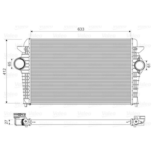 Ladeluftkühler valeo 818344 - ladeluftkühler,