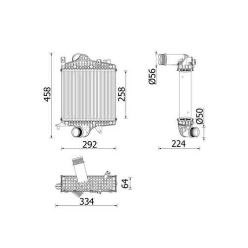 Ladeluftkühler mahle 672 - ladeluftkühler, ci