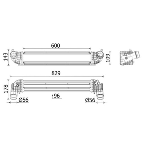 Ansaugluftkühler mahle 668 - mahle, ci
