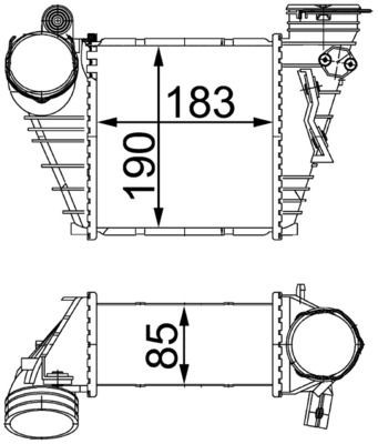 Mahle ladeluftkühler 299 - ladeluftkühler,