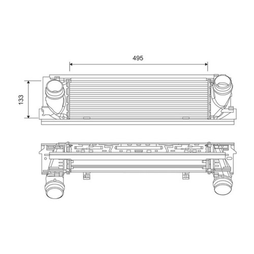 Ladeluftkühler valeo 818261 - ladeluftkühler,