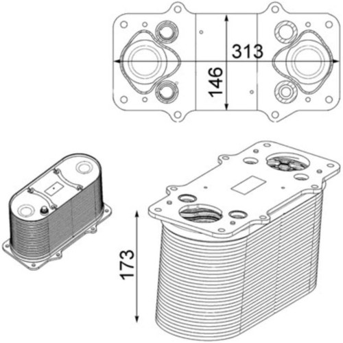 Ladeluftkühler mahle 232 - ladeluftkühler, ci